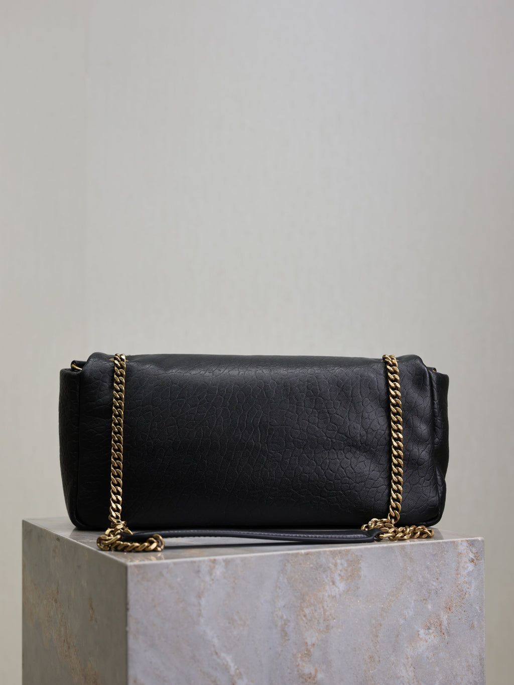 YSL 25S CALYPSO 30 IN BLACK GRAINED CALFSKIN GOLD HARDWRE