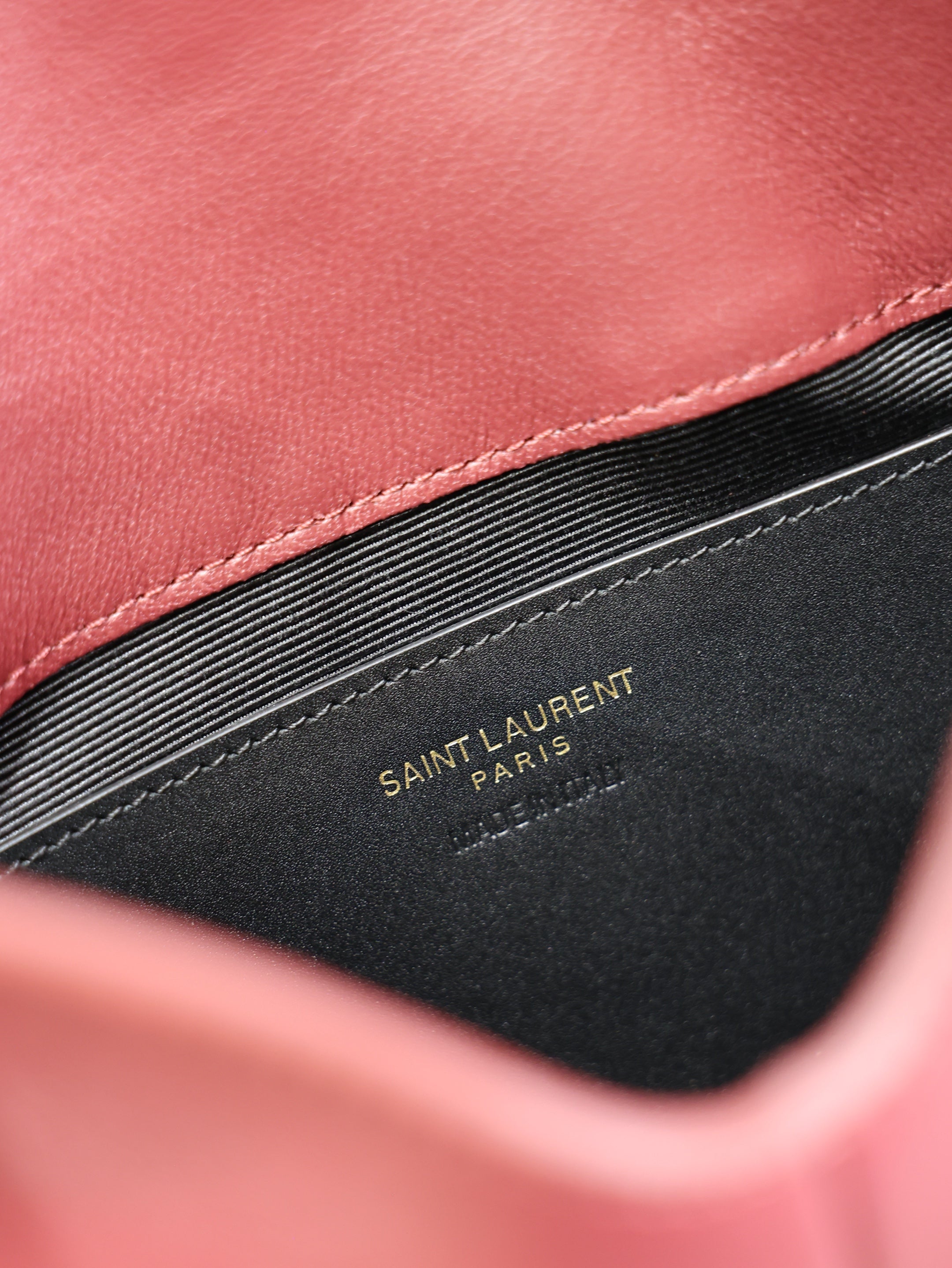 YSL 25S CALYPSO MINI 19 IN BURGUNDY CALFSKIN GOLD HARDWARE