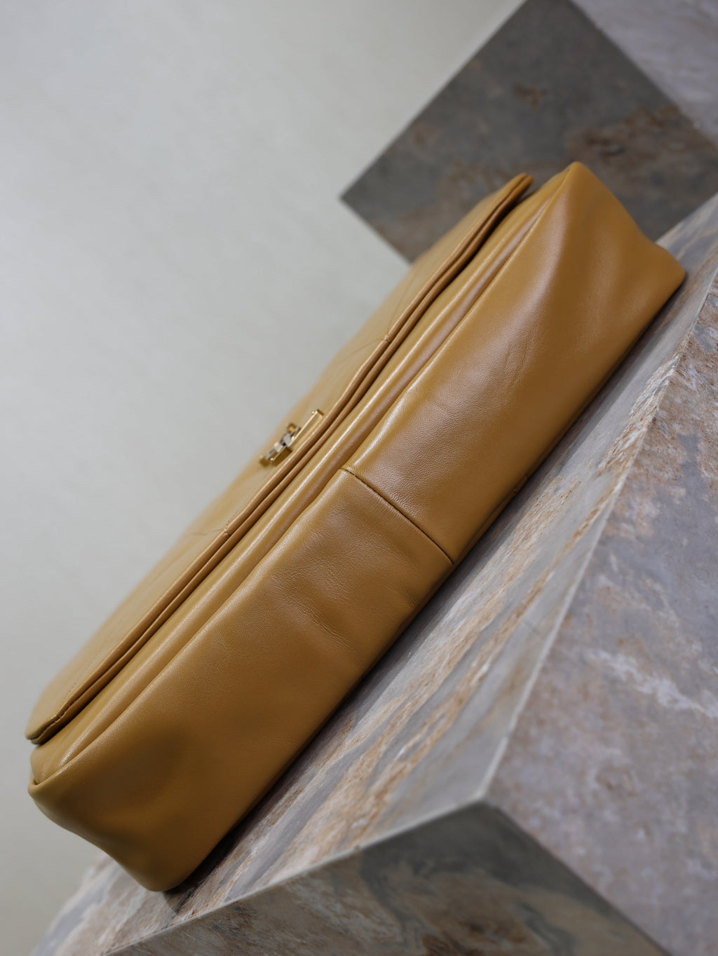 YSL 25S LARGE JAMIE 43 IN DARK GOLDENROD LAMBSKIN GOLD HARDWRE