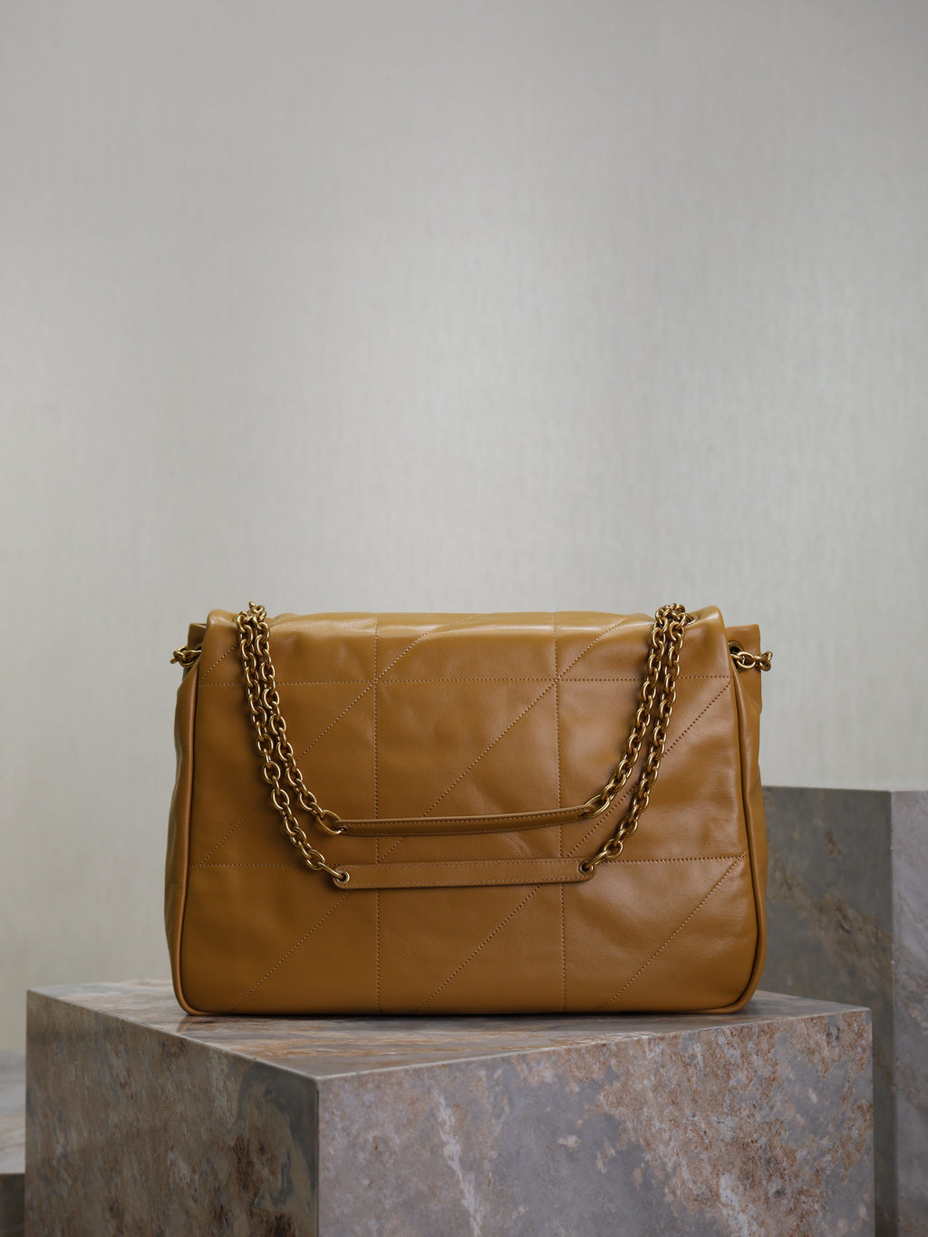 YSL 25S LARGE JAMIE 43 IN DARK GOLDENROD LAMBSKIN GOLD HARDWRE