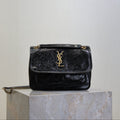 YSL 25S NIKI BAG 22 IN BLACK GLOSSY CALFSKIN GOLD HARDWRE