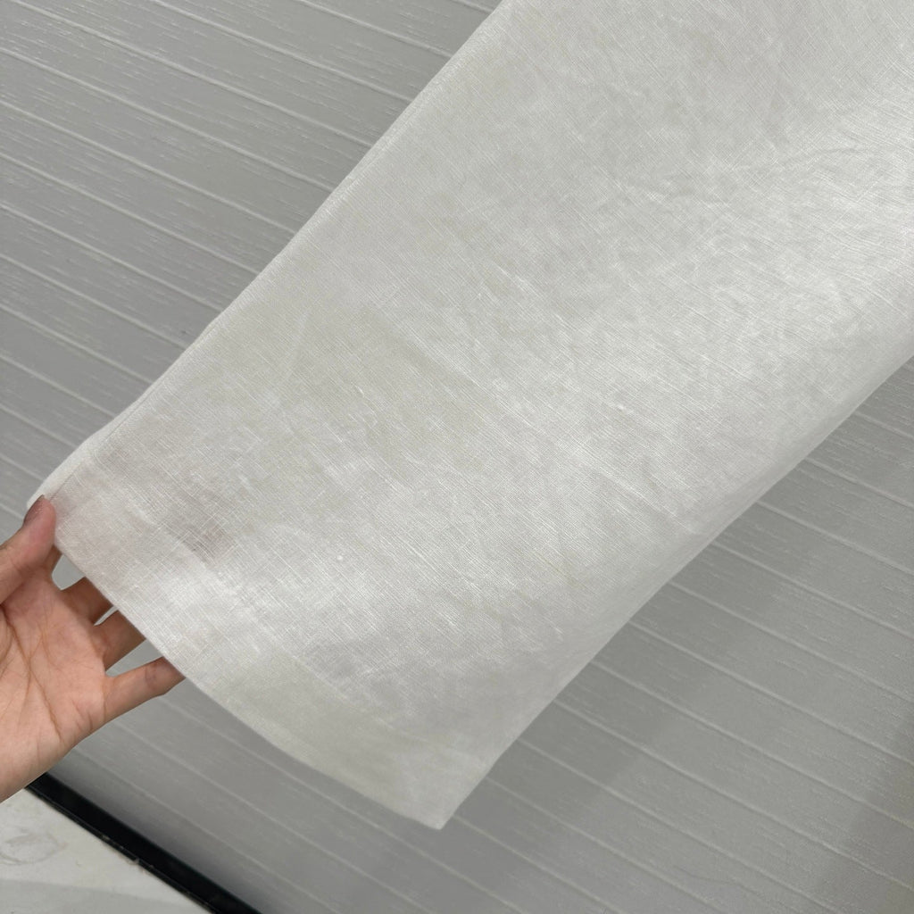 LP STRAIGHT-LEG LINEN PANTS IN WHITE