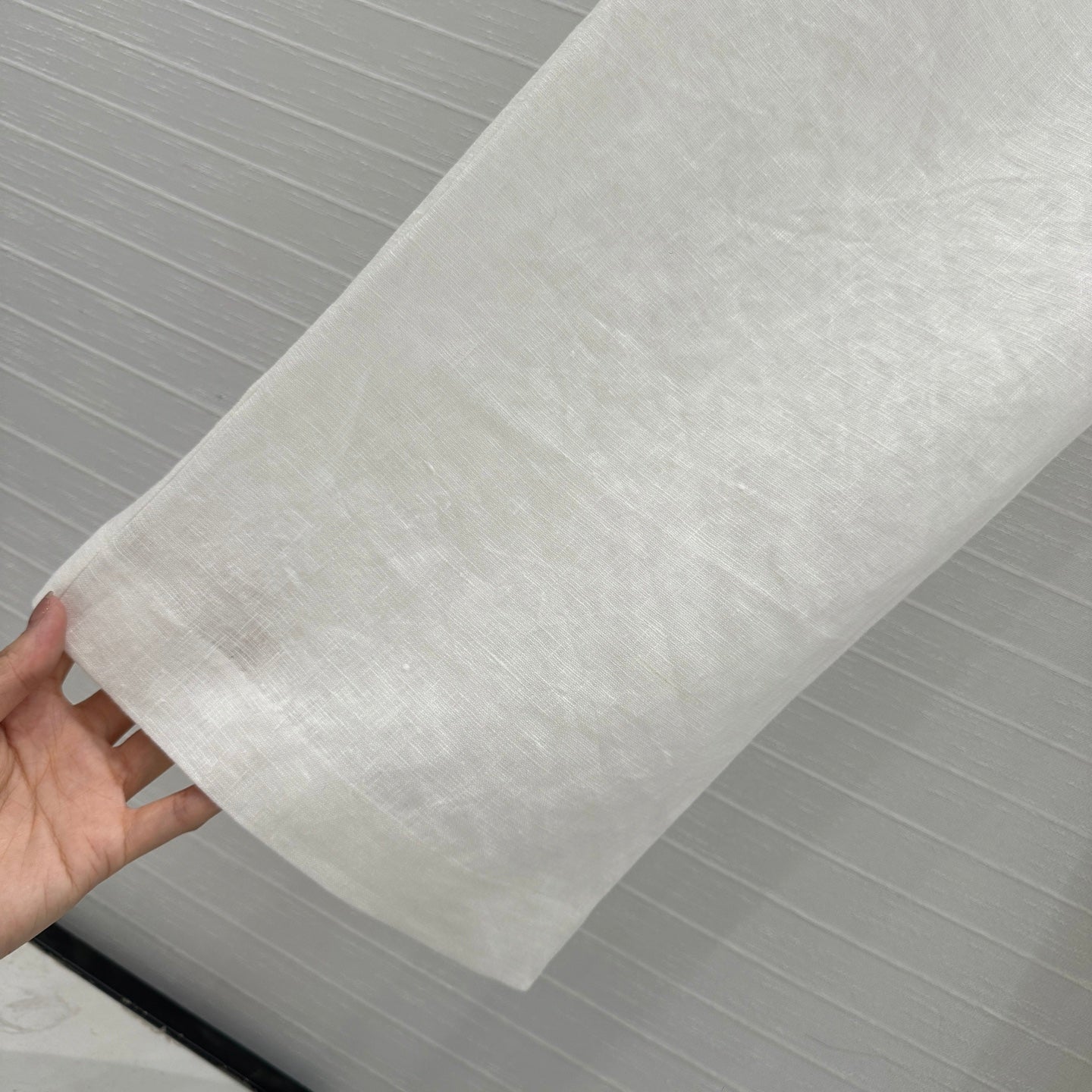 LP STRAIGHT-LEG LINEN PANTS IN WHITE