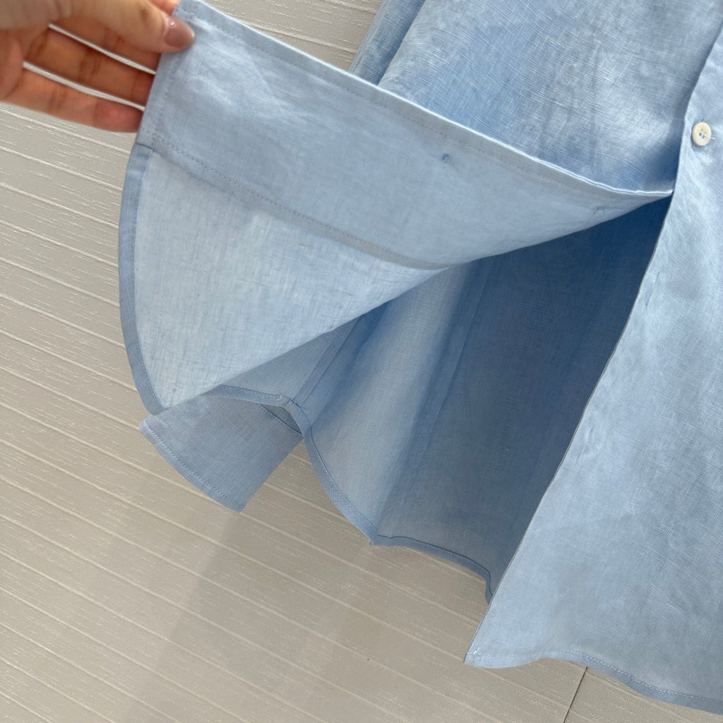 LP BLUE LINEN SHIRT 264280