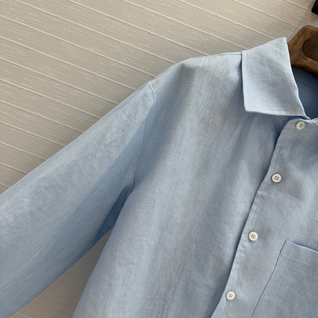 LP BLUE LINEN SHIRT 264280