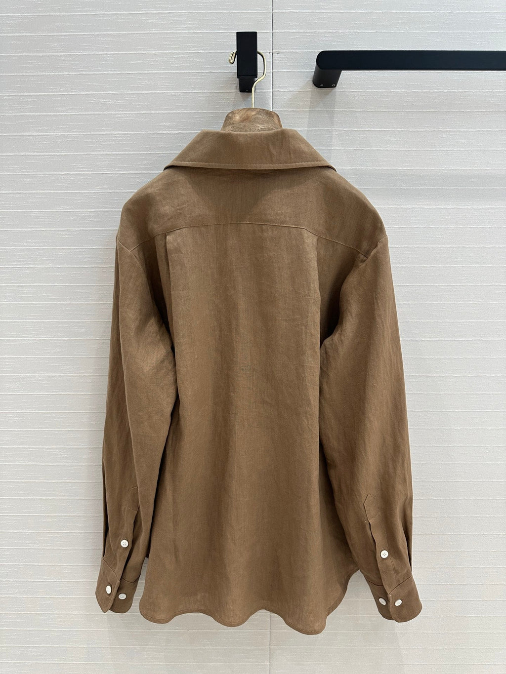 LP BROWN LINEN SHIRT 264294