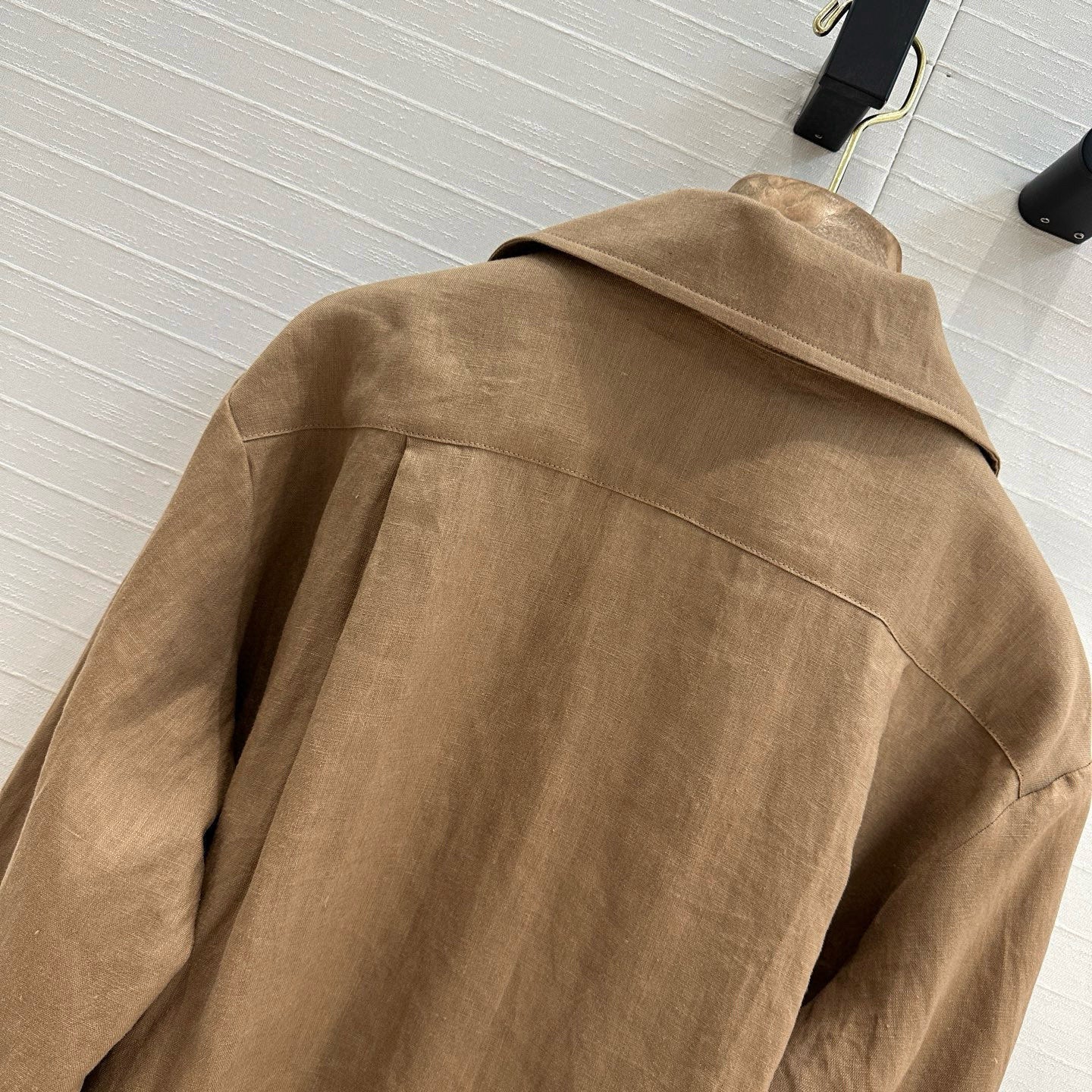 LP BROWN LINEN SHIRT 264294