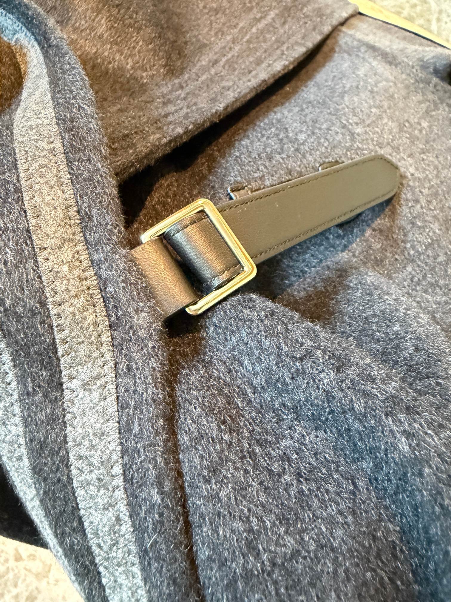 HERMES 25S LONG STAND-COLLAR CASHMERE COAT 317