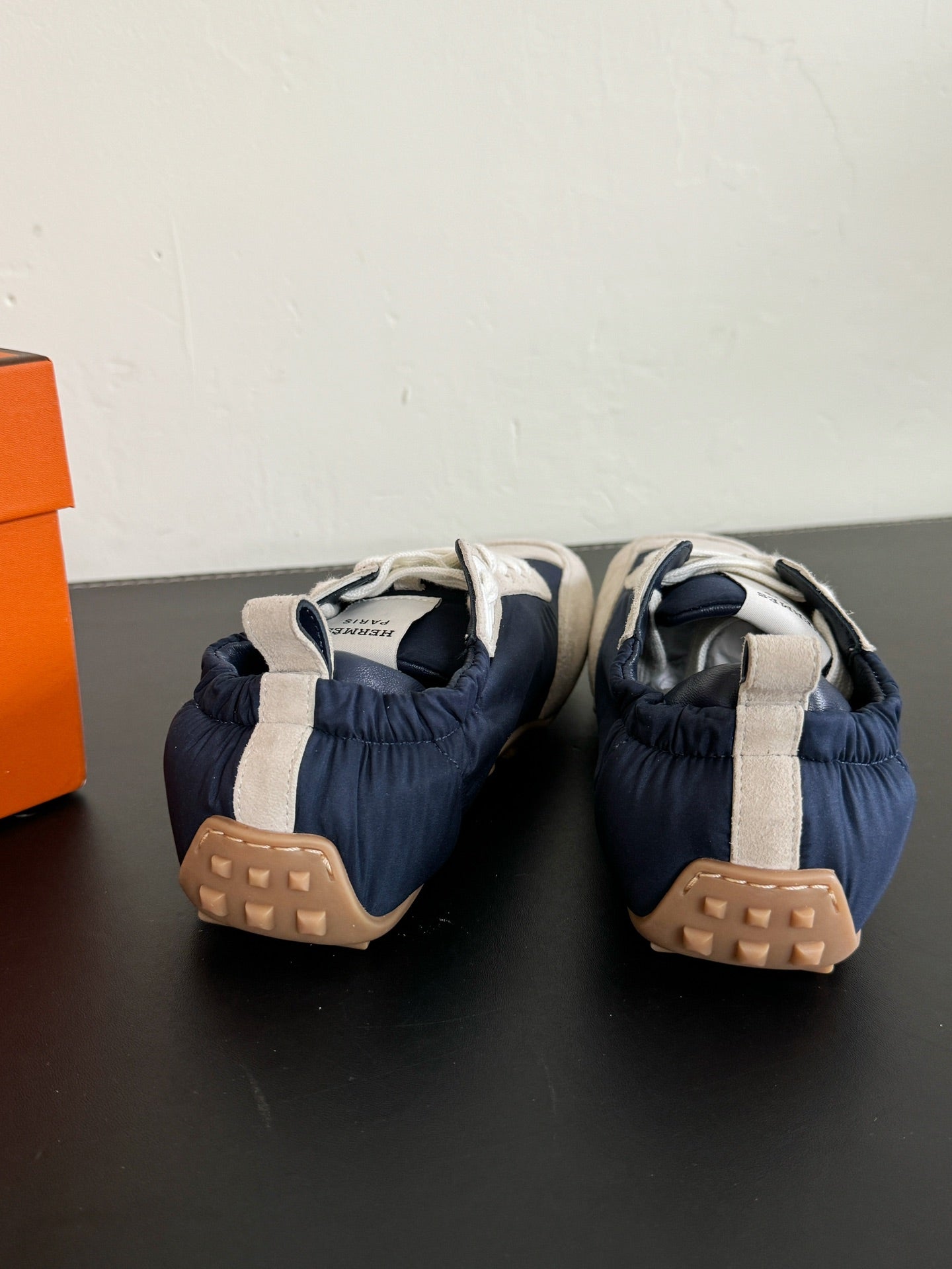 SKATEBOARD SHOES LIGHT GRAY MIX NAVY SUEDE