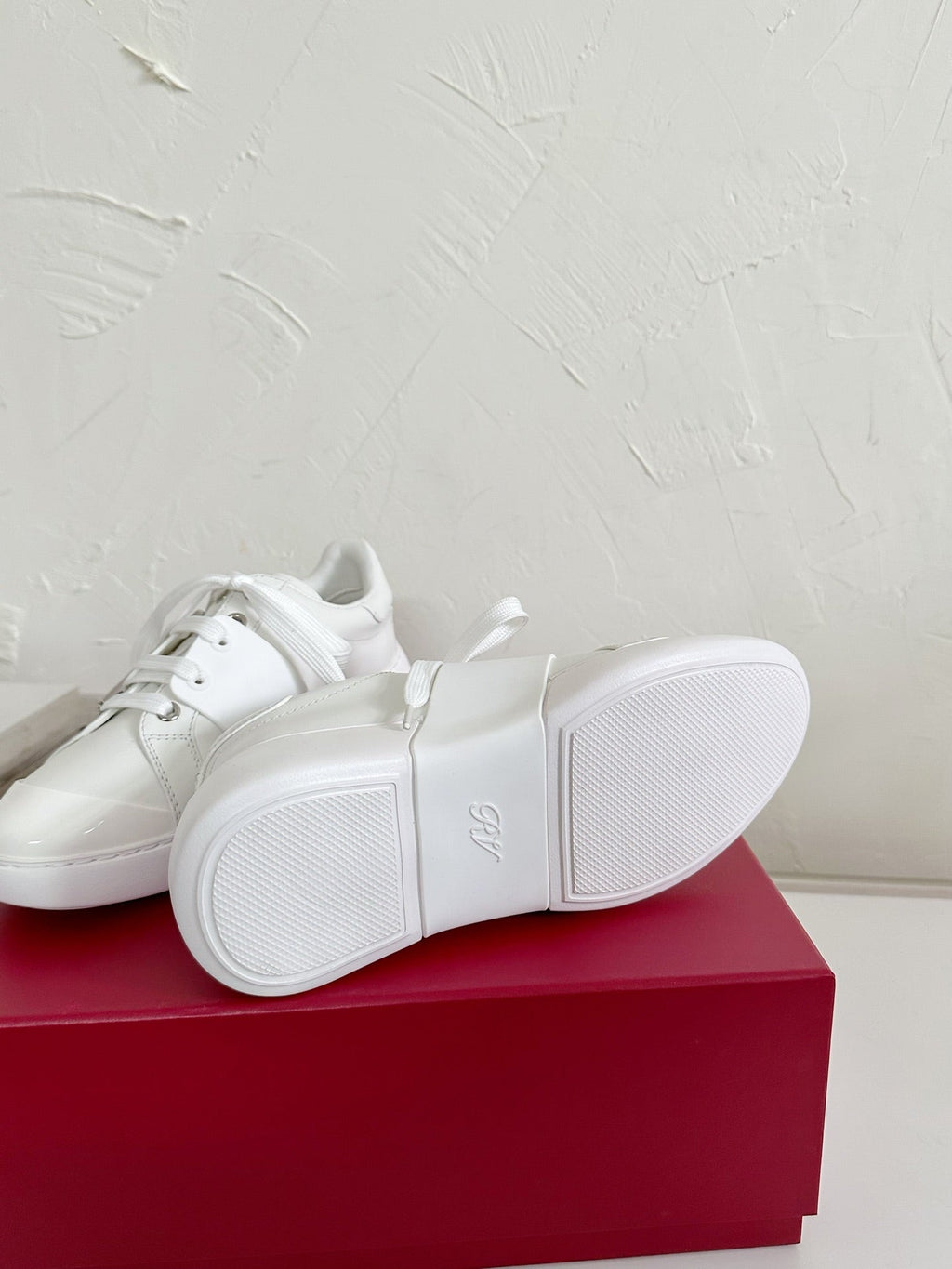 VIV' SKATE SNEAKERS IN WHITE CALFSKIN SILVER BUCKLE