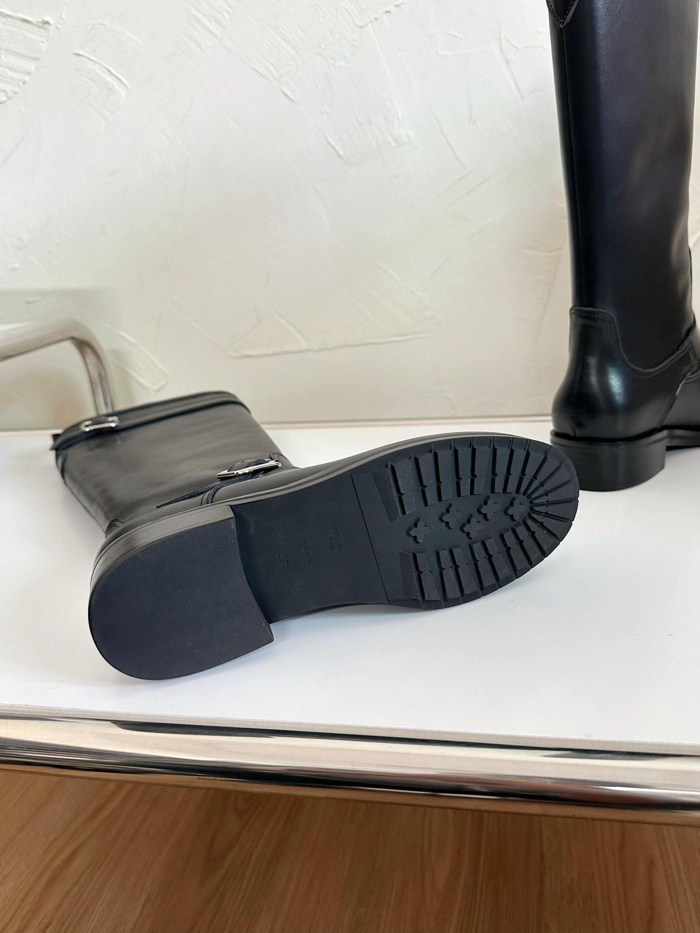 RIVER BOOTS IN BLACK SMOOTH CALFSKIN