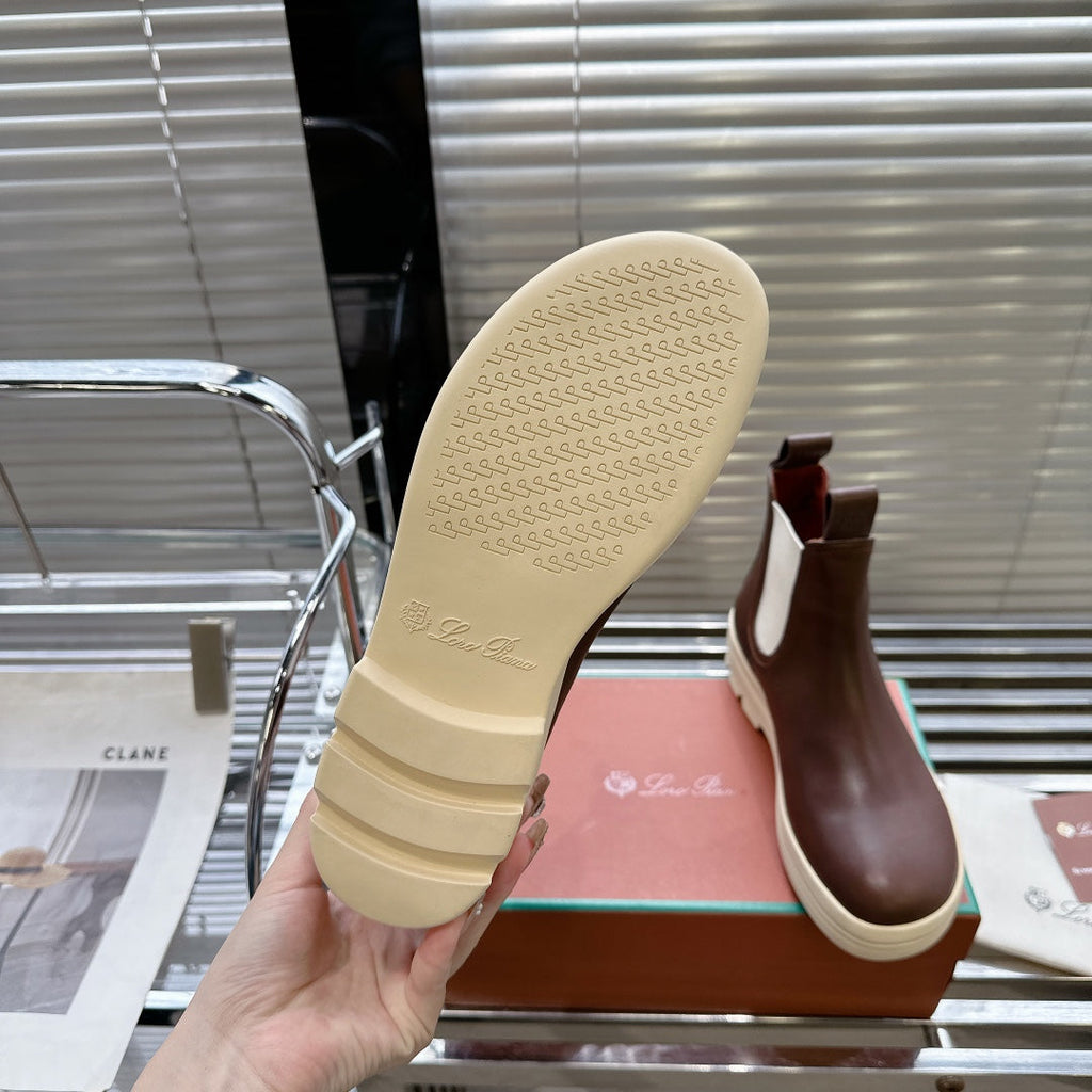 LP 23 LAKESIDE SHORT BOOTS CHOCOLATE CALFSKIN