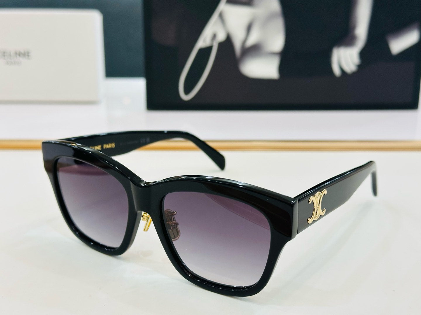 TRIOMPHE SUNGLASS CL40253F IN ACETATE