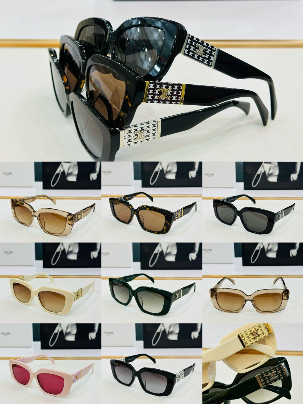 TRIOMPHE SUNGLASS CL40168U IN ACETATE