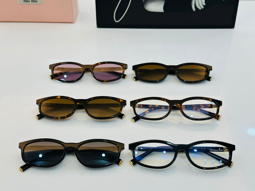 MIU SUNGLASSES IN RECTANGULAR ACETATE 646116