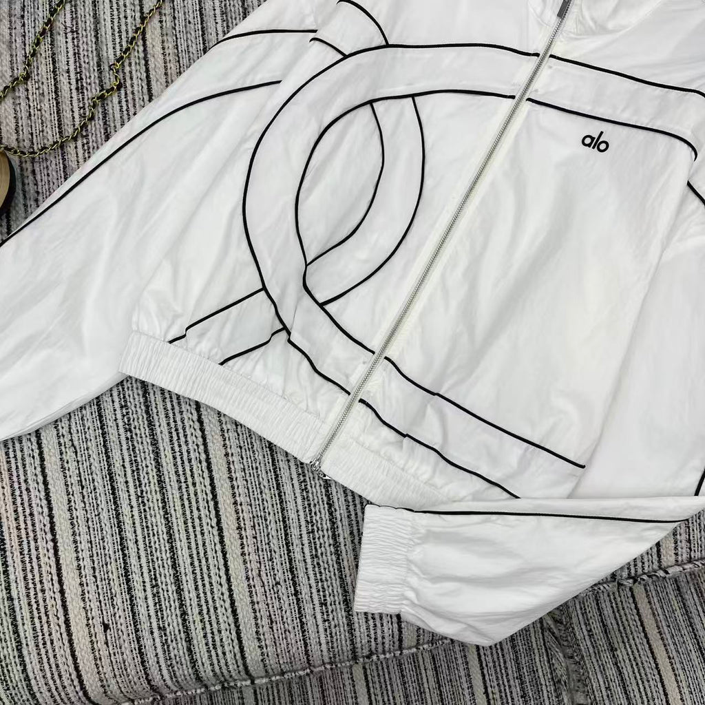 ALO JACKET & STRAIGHT-LEG PANTS SET STYLE 93