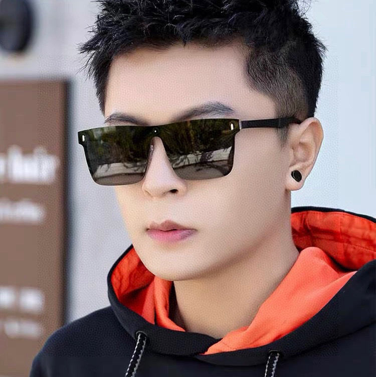 RECTANGULAR FRAME SUNGLASSES G7809 IN METAL