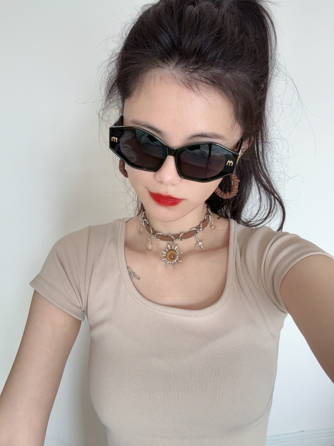 LOGO SUNGLASSES M7232 IN ACETATE