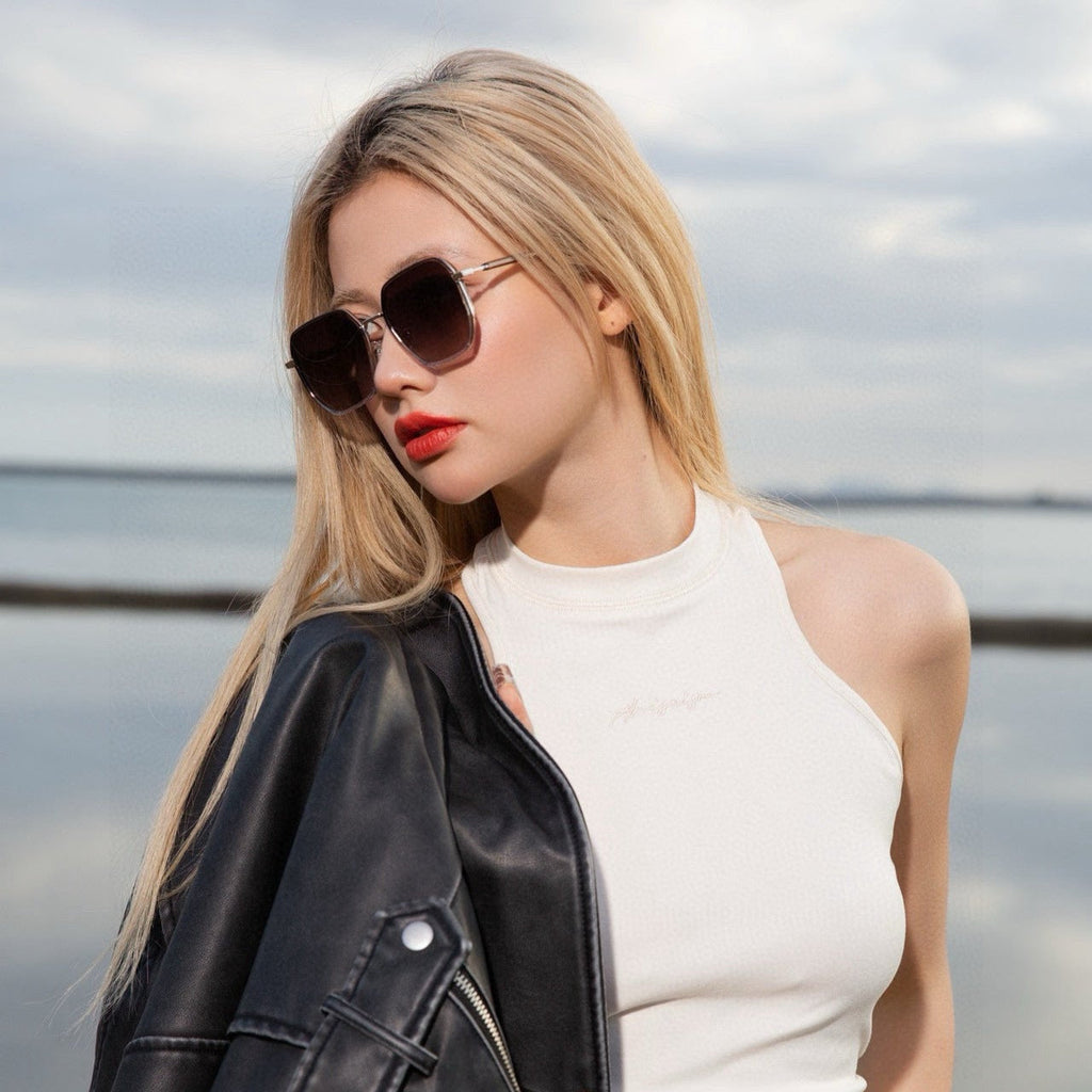 SQUARE FRAME SUNGLASSES G364 IN METAL