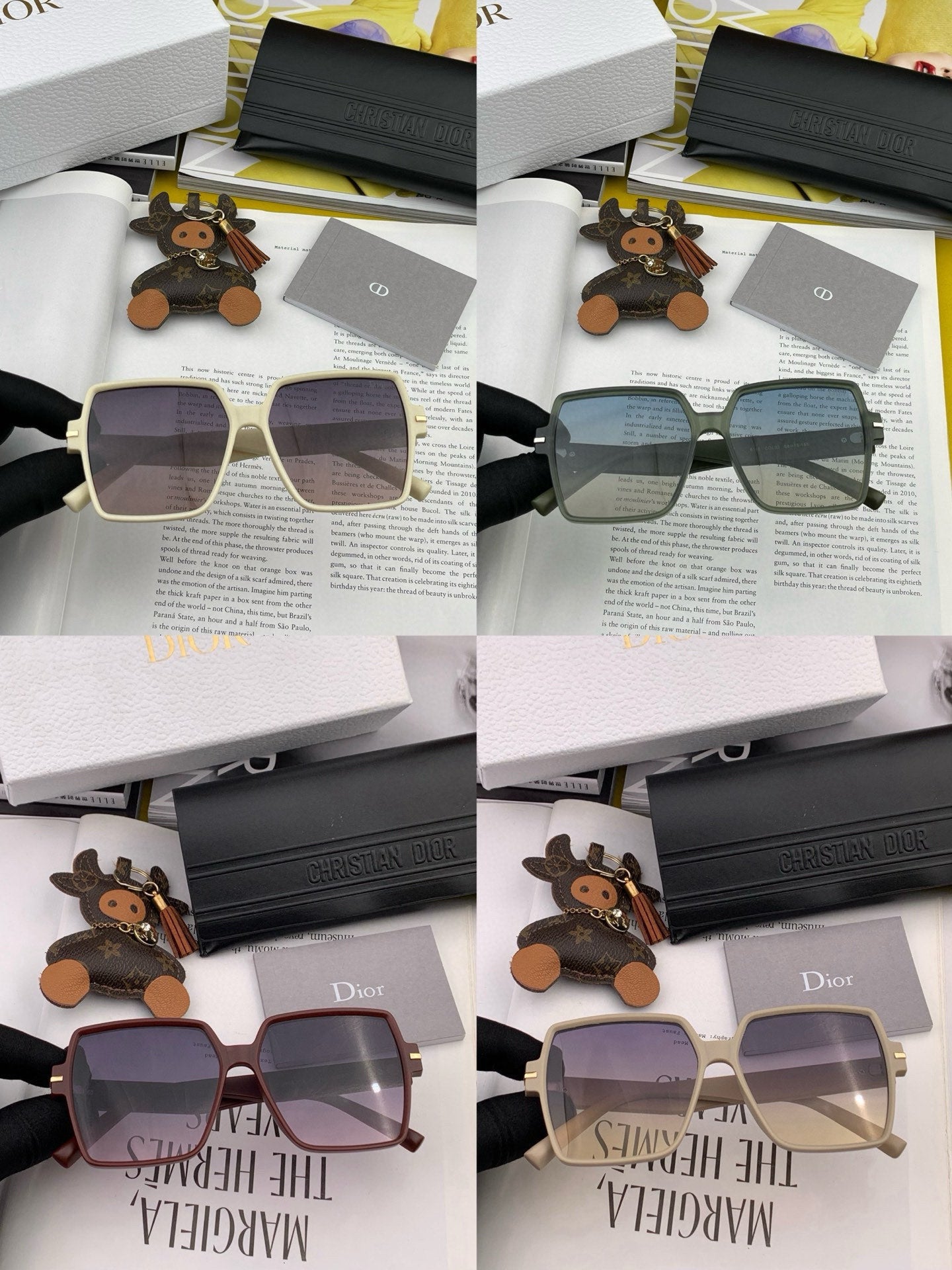 MONTAIGNE SQUARE SUNGLASS CD4780 IN ACETATE