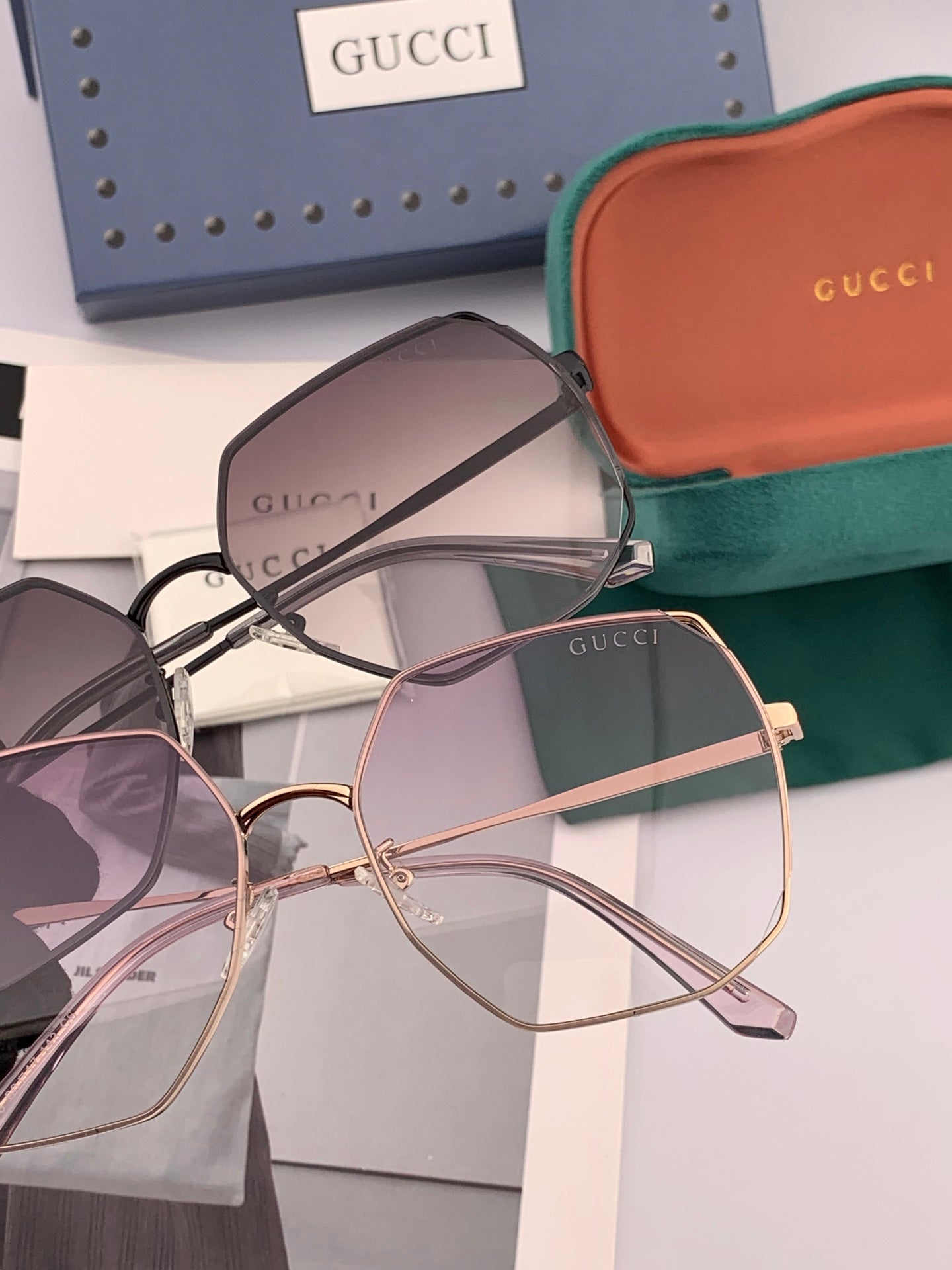 SPECIALIZED FIT ROUND-FRAME SUNGLASSES 8660 IN METAL