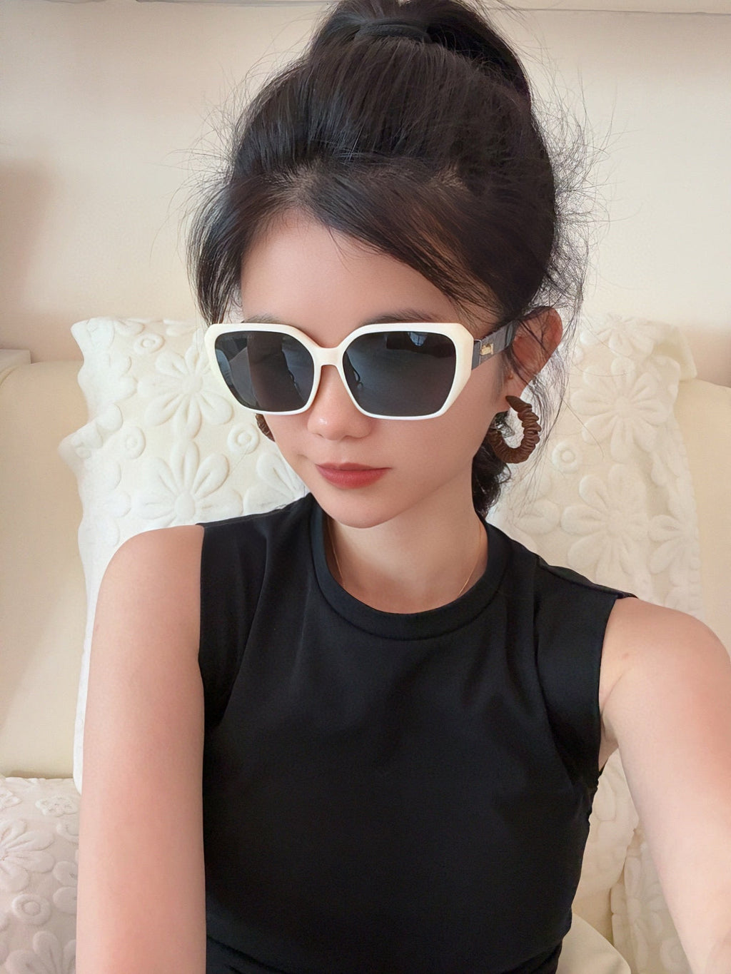 SQUARE SUNGLASSES L7132 IN ACETATE