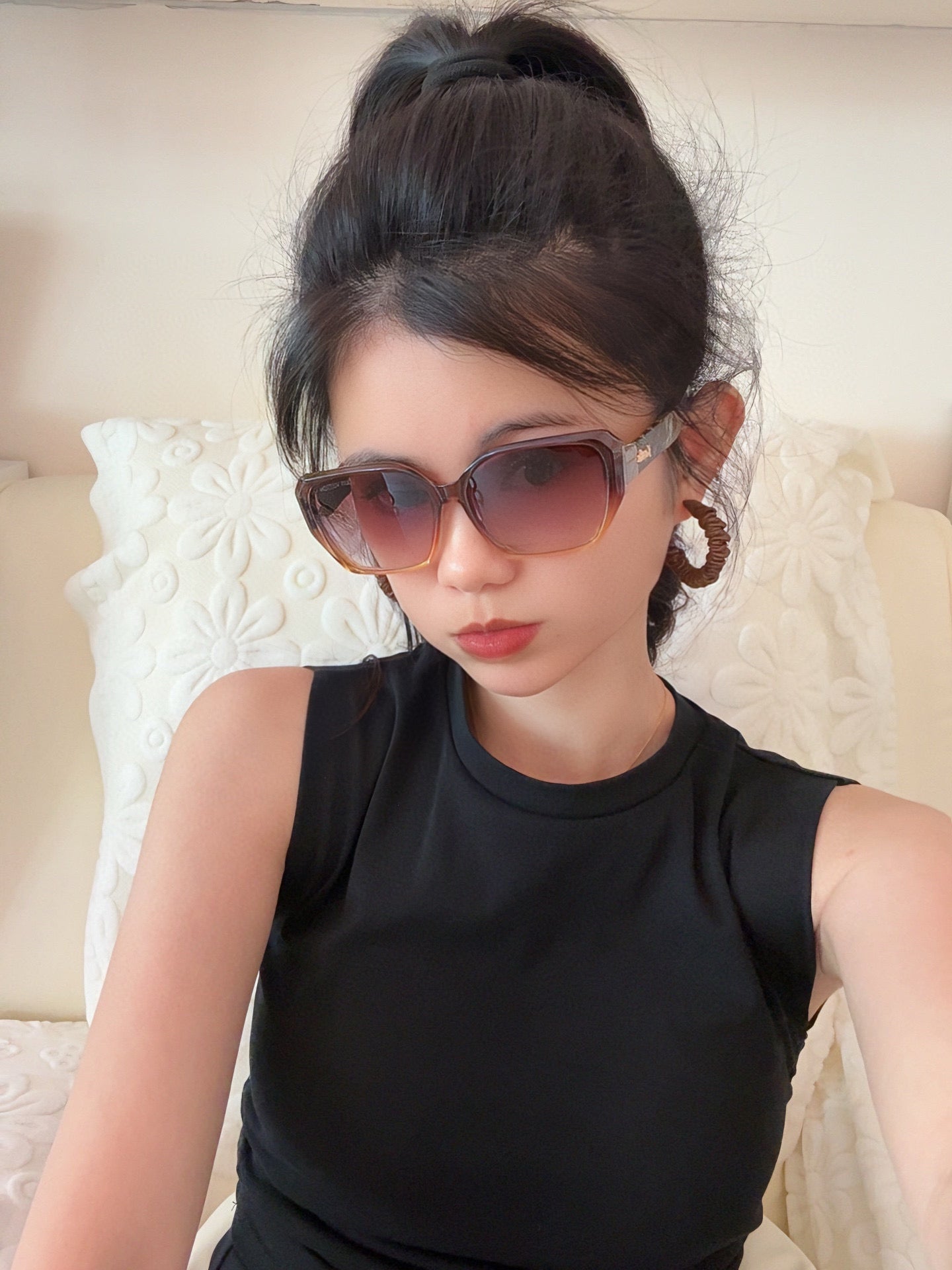 SQUARE SUNGLASSES L7132 IN ACETATE