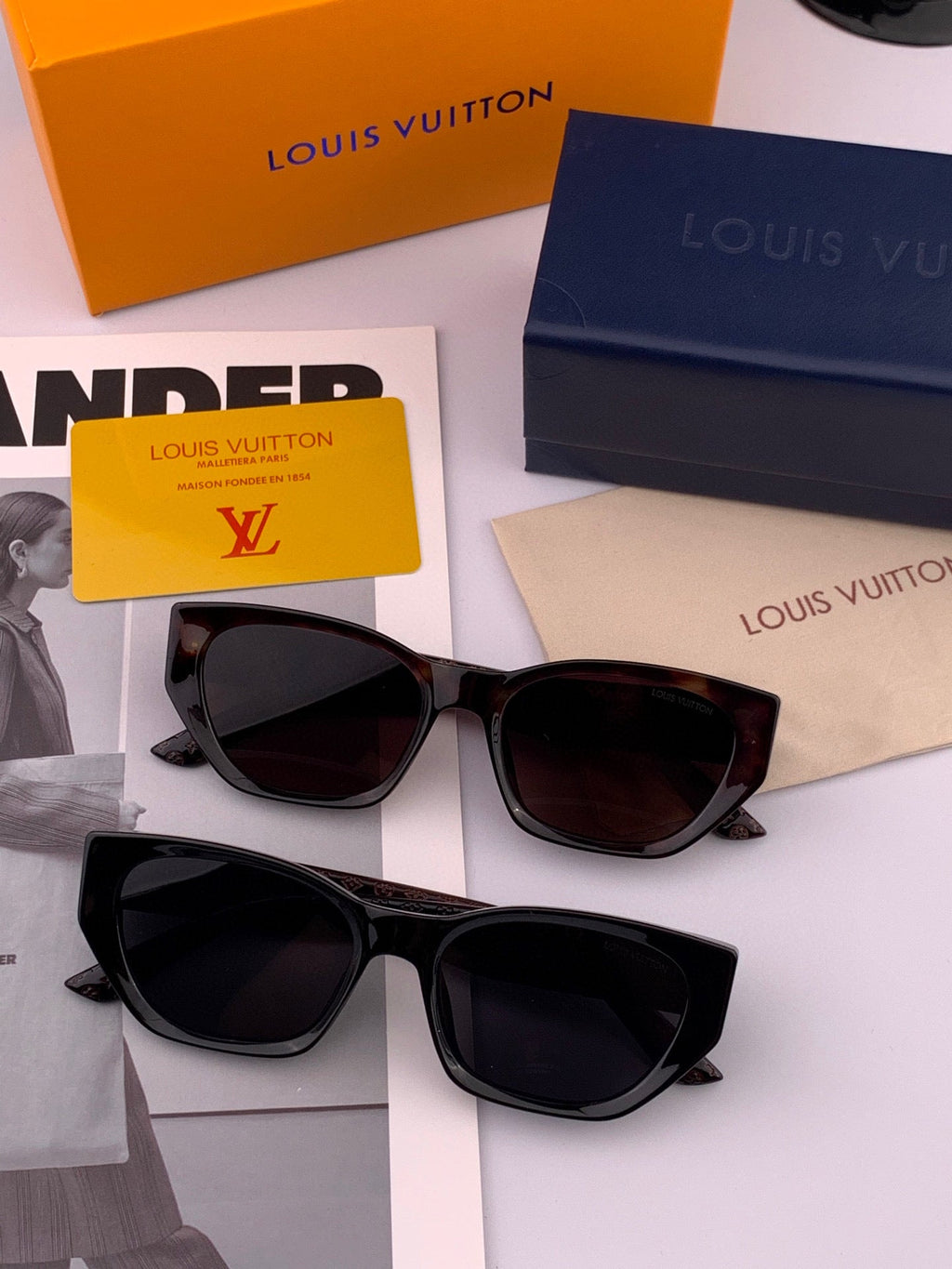 CAT EYE SUNGLASSES L9551 IN ACETATE