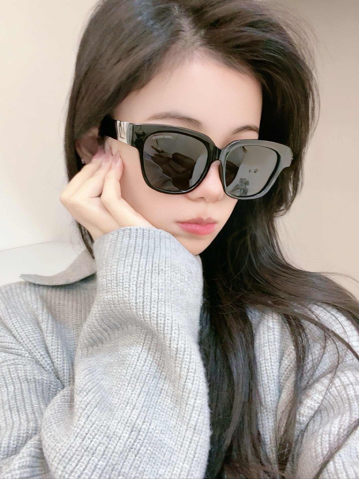 CAT EYE SUNGLASSES L5516 IN ACETATE