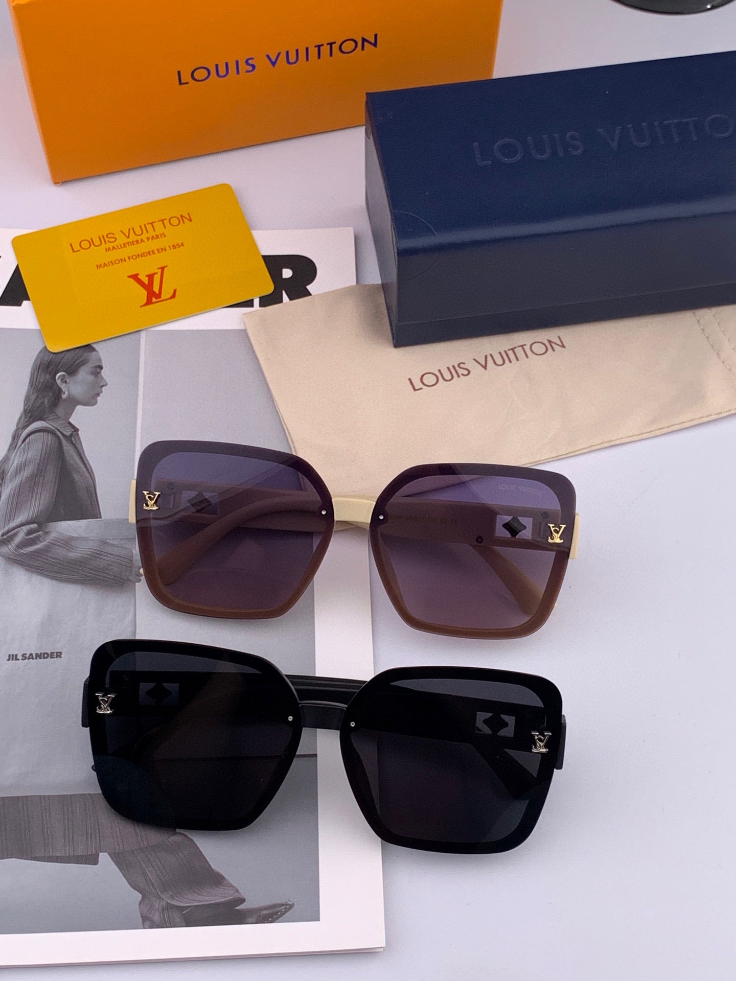 SQUARE SUNGLASSES L0992 IN ACETATE