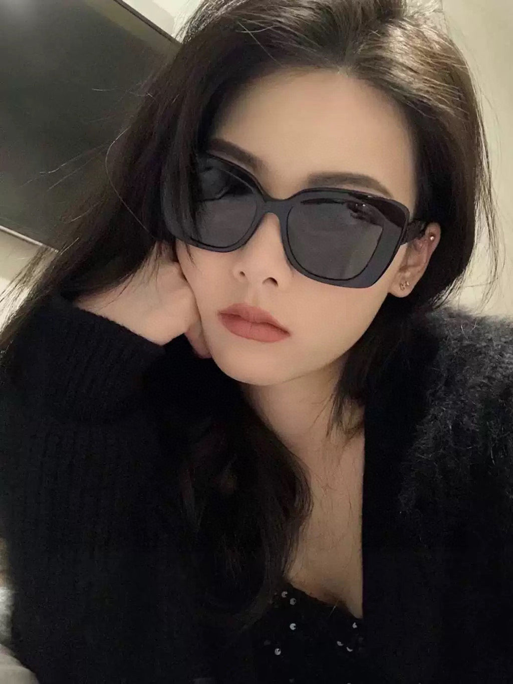 SQUARE FRAME SUNGLASSES G1386 IN ACETATE
