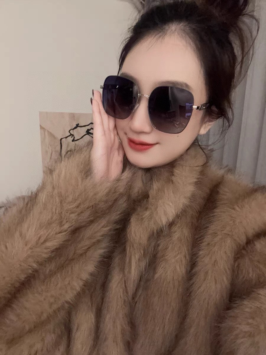 OVERSIZED SQUARE FRAME SUNGLASSES G9388 IN METAL