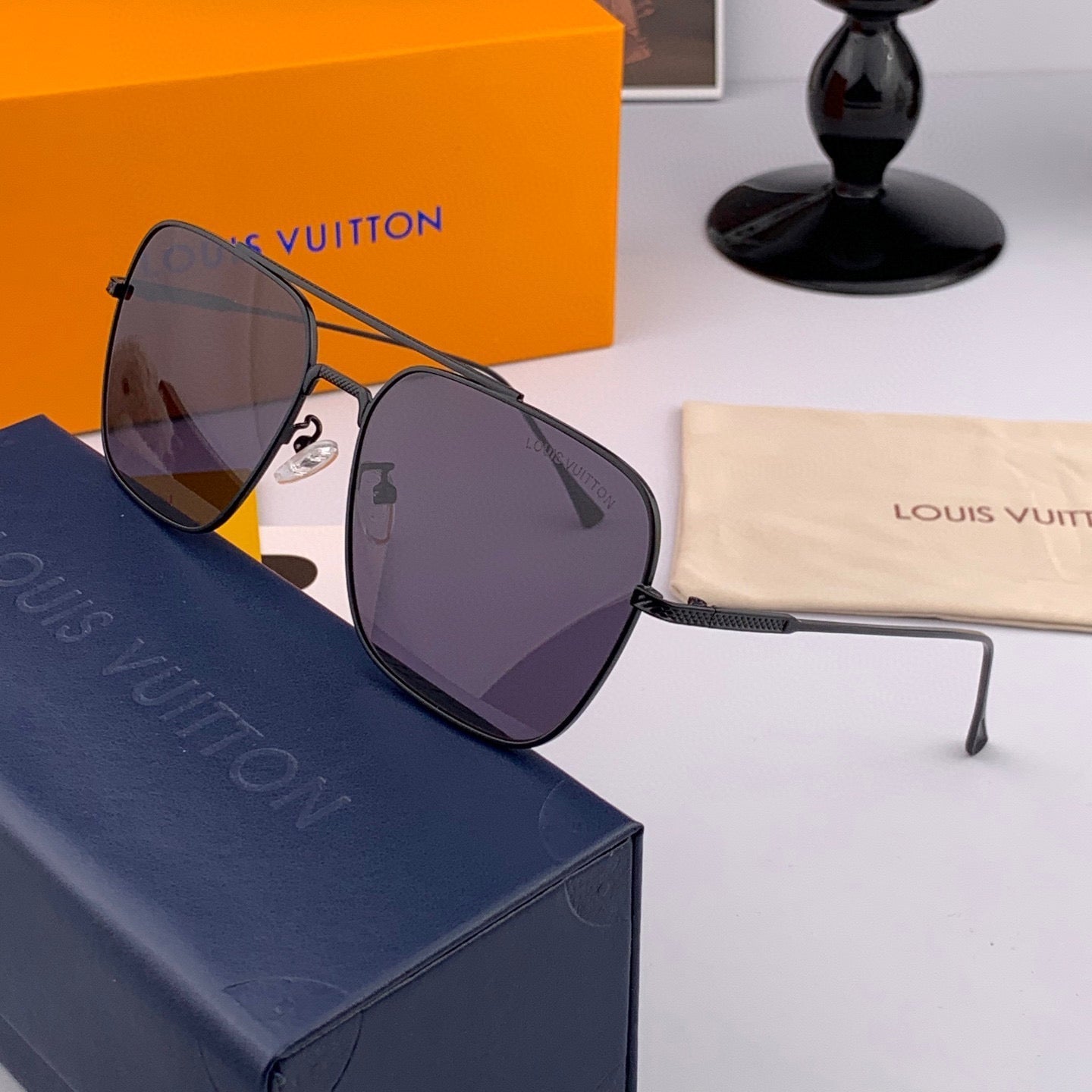 CAT EYE SUNGLASSES L1805 IN METAL GREY LENSES