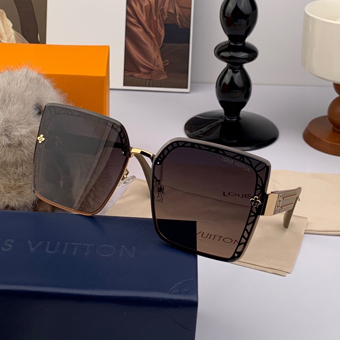 SQUARE SUNGLASSES L6191 IN ACETATE