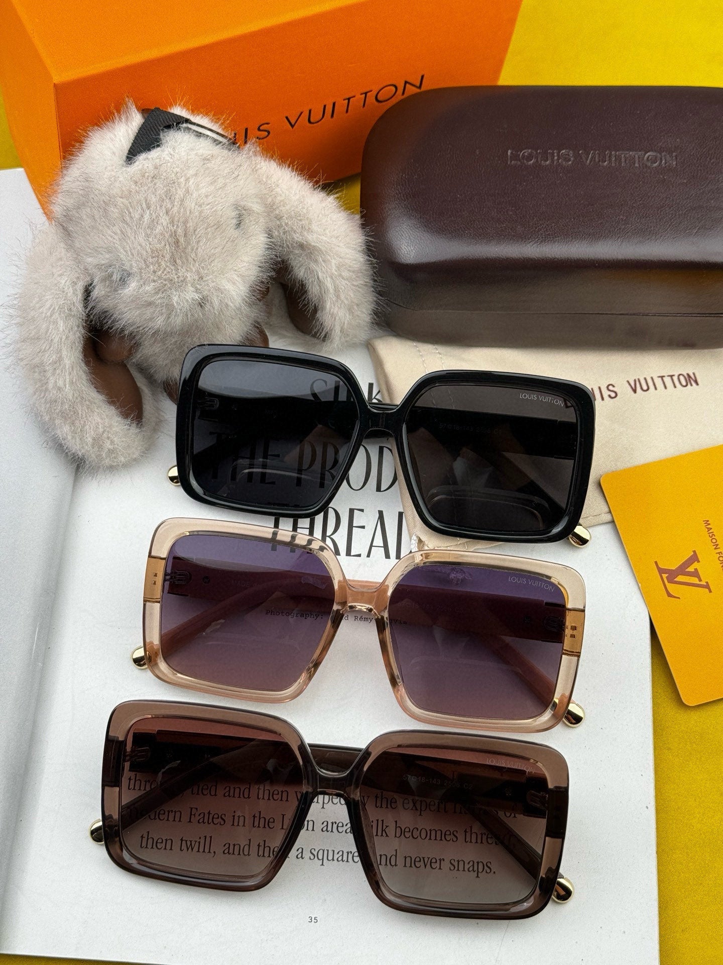 LARGE SQUARE SUNGLASS L6250 IN ACETATE