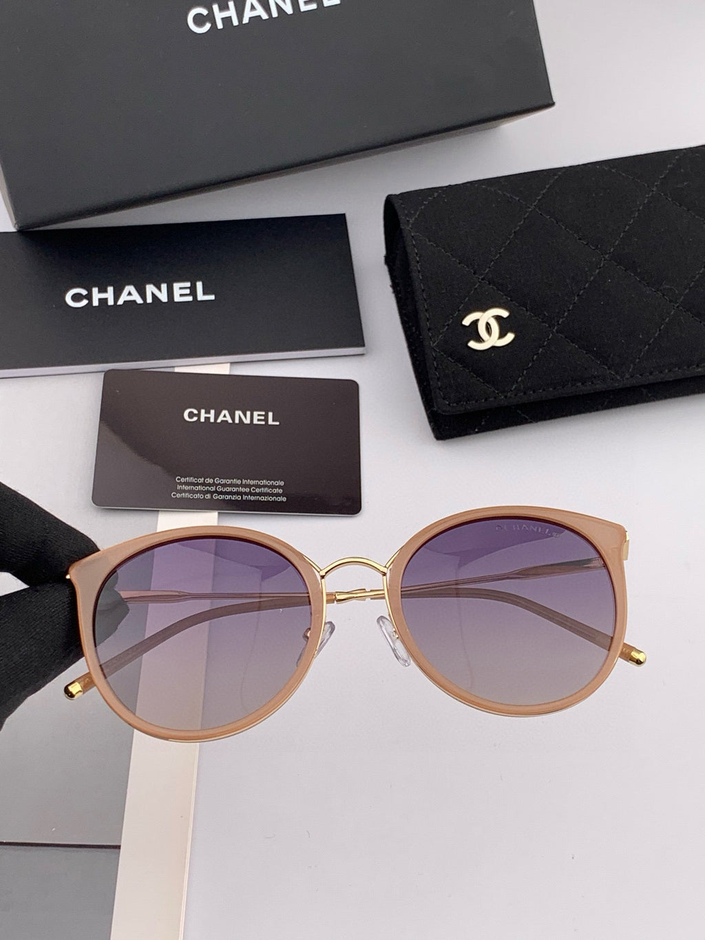 CAT EYE SUNGLASSES CH7827 IN ACETATE FRAME METAL
