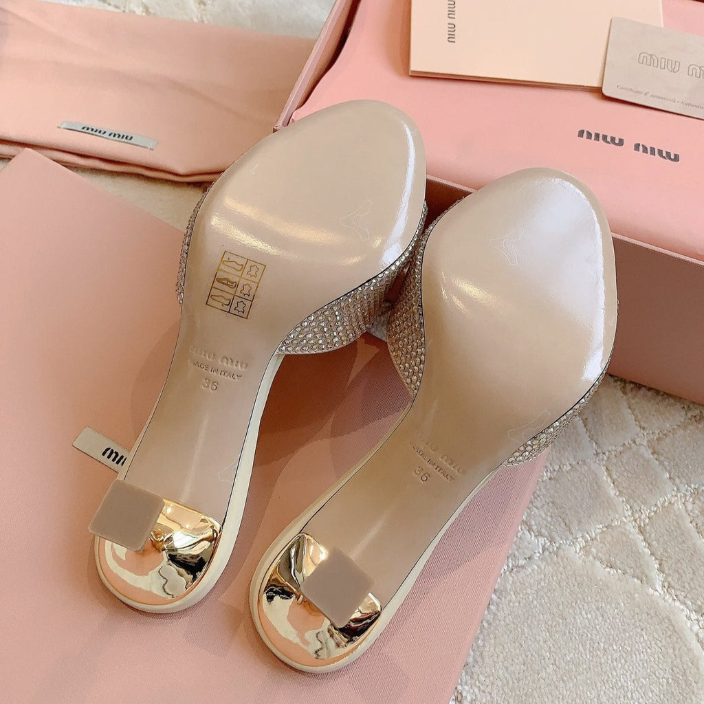 Champagne High - Heels Diamond Sheepskin