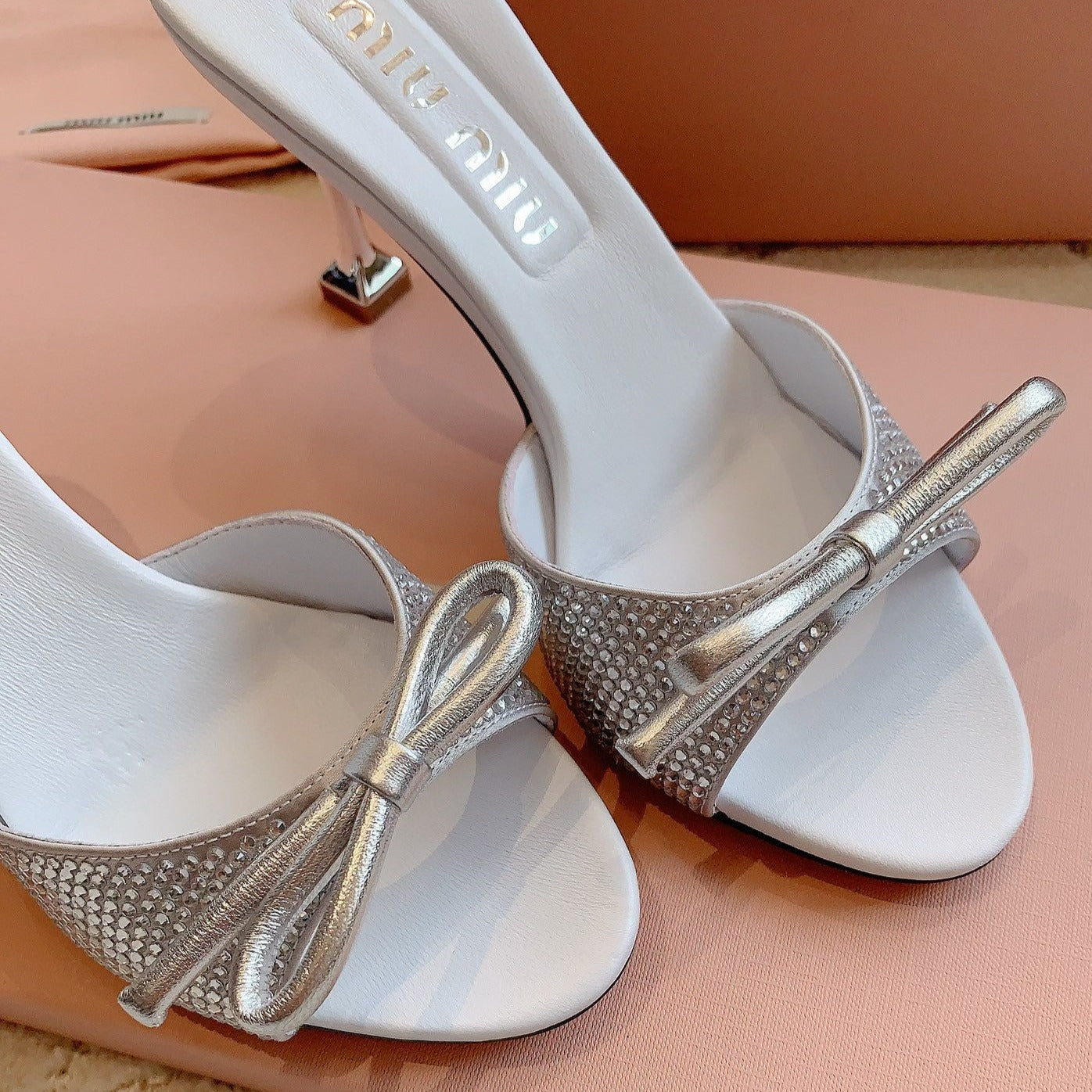 White High - Heels Diamond Sheepskin