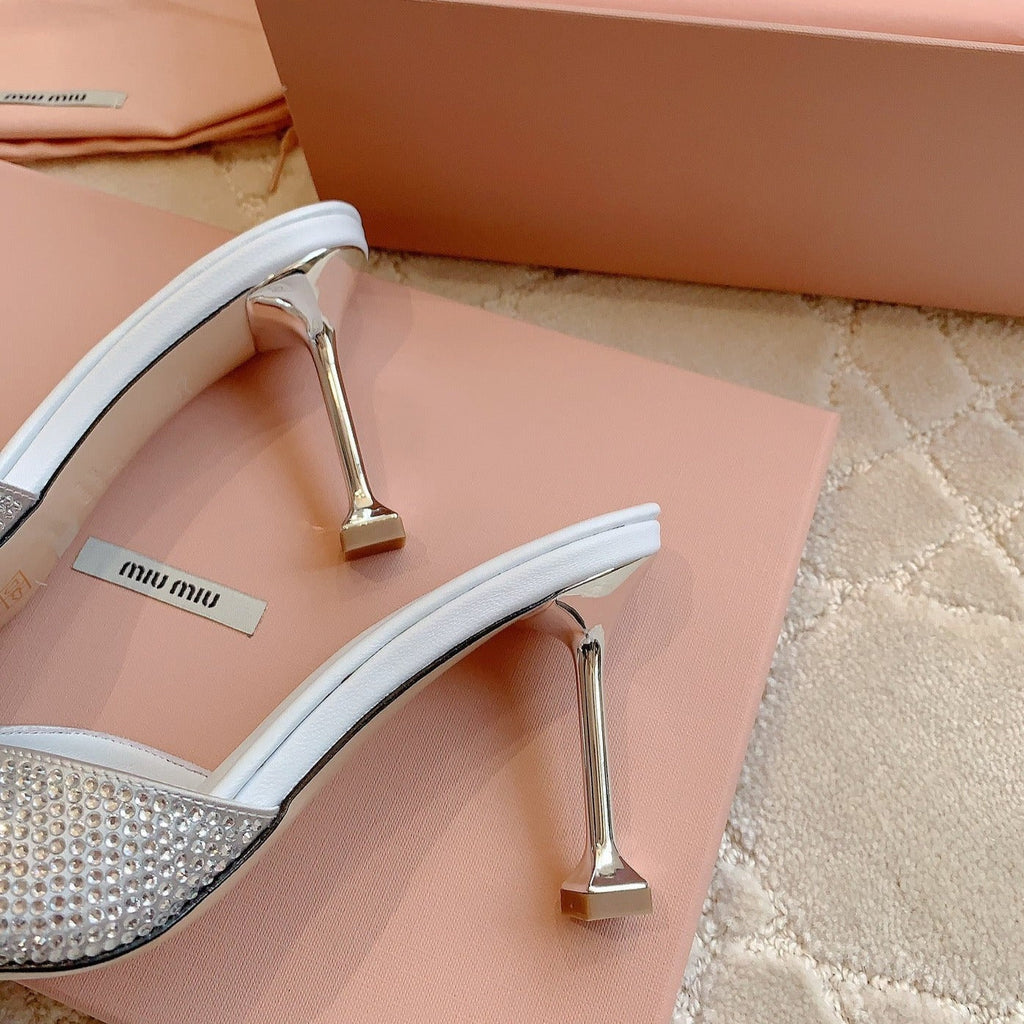 White High - Heels Diamond Sheepskin