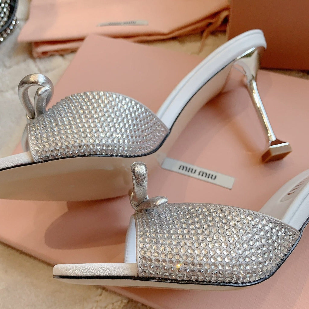 White High - Heels Diamond Sheepskin