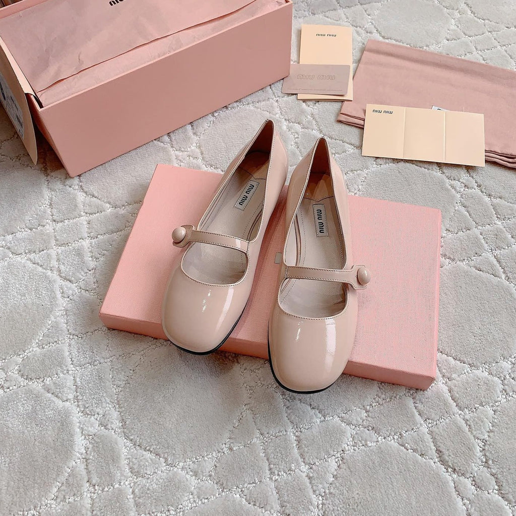 Pastel Pink Ballet Shoes Sheepskin