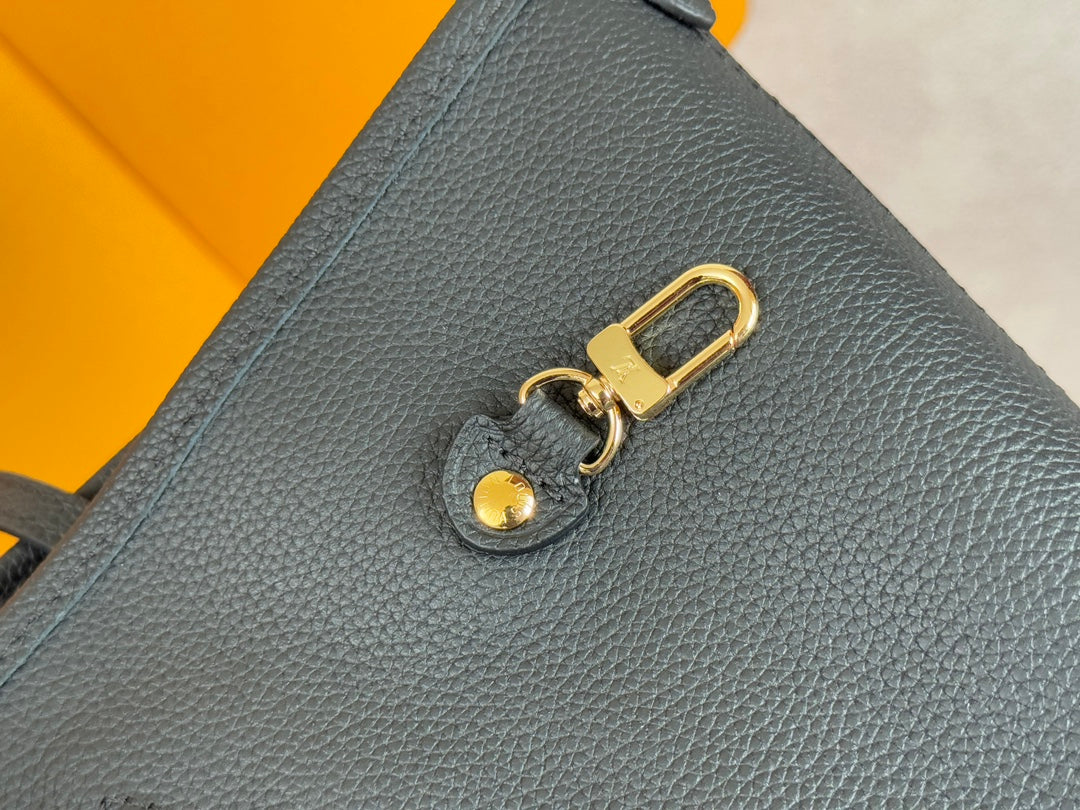 NEVERFULL INSIDE OUT MM BAG 31 IN BROWN MONOGRAM COATED CANVAS AND CALFSKIN