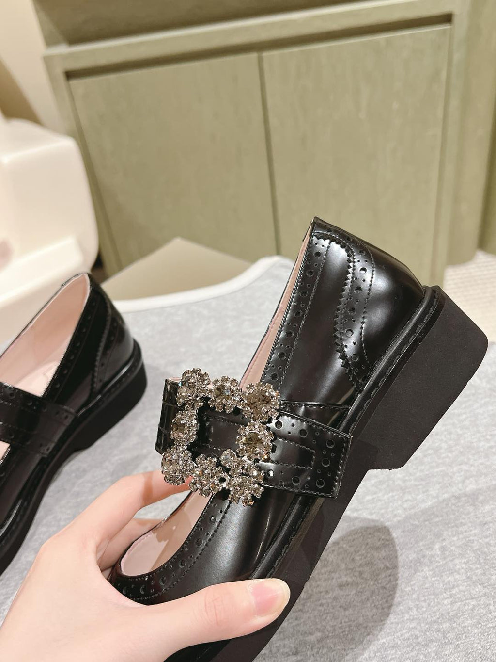 VIV' RANGERS MARY JANES IN BLACK CALFSKIN