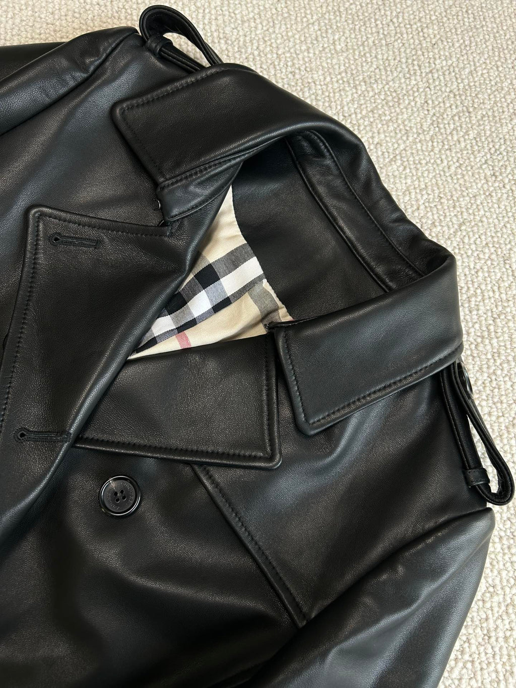 BURBERRY 25S LEATHER JACKET 244