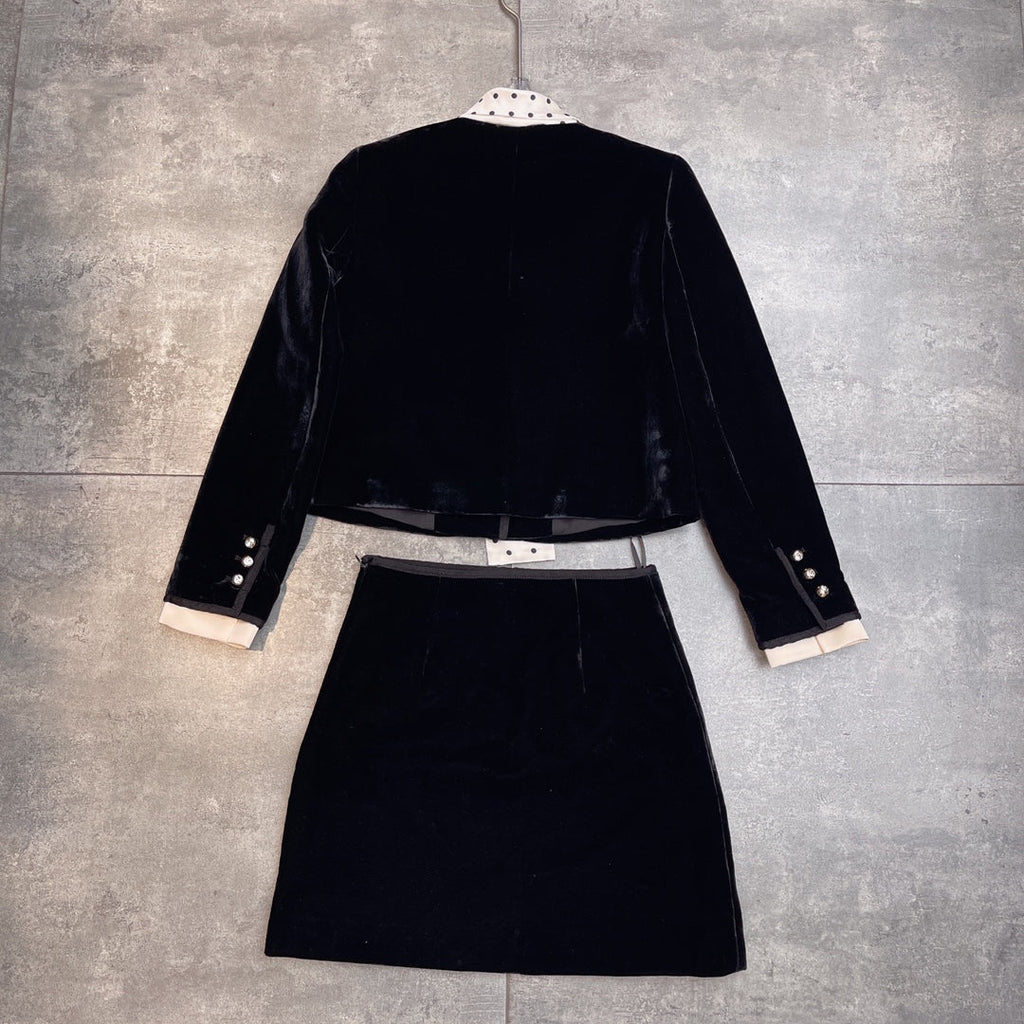 MIUMIU TOP AND SKIRT SET STYLE 775