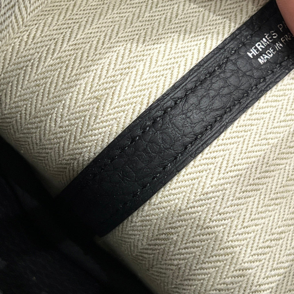 GARDEN PARTY 23CM IN BLACK CALFSKIN