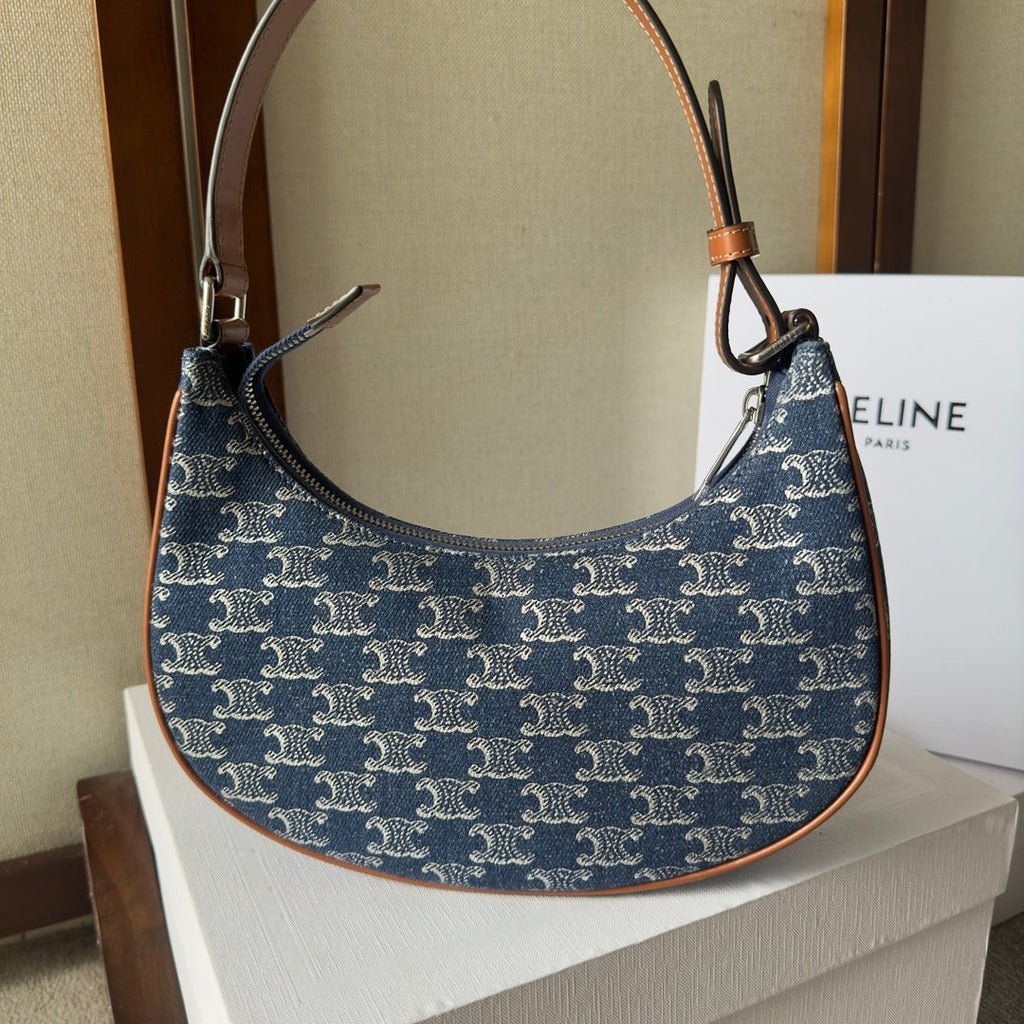 AVA BAG 24 IN BAYOUX BLUE TRIOMPHE DENIM