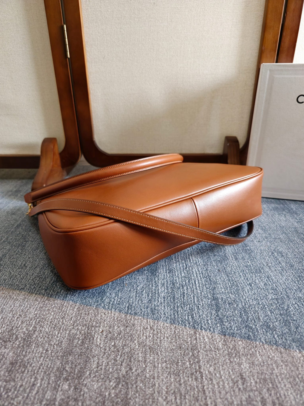 MEDIUM CAMILLE 16 SOFT BAG 36 BURNT SIENNA IN SMOOTH CALFSKIN