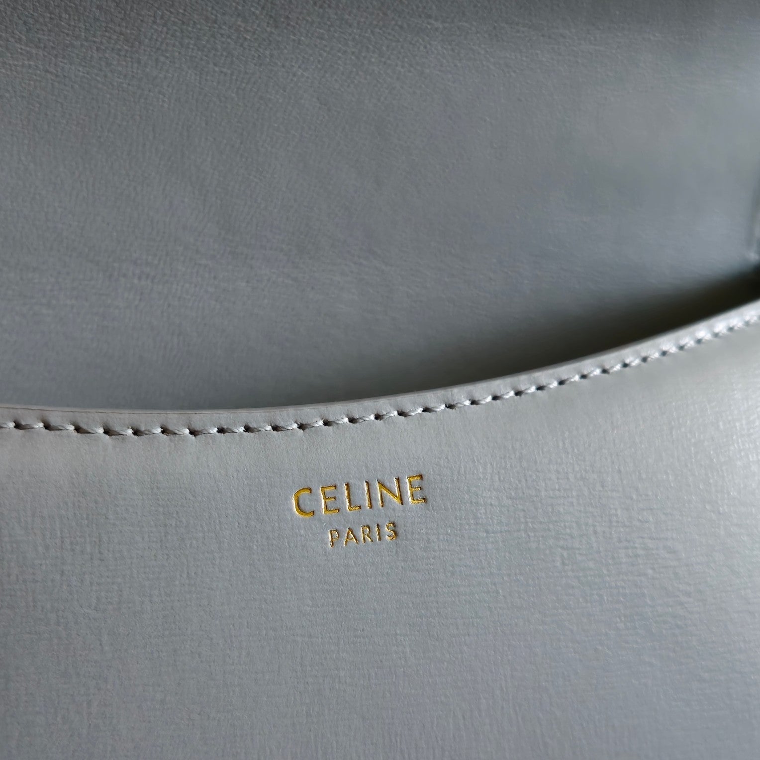 TEEN LOLA TRIOMPHE BAG 20 IN COOL GRAY BLUE CALFSKIN