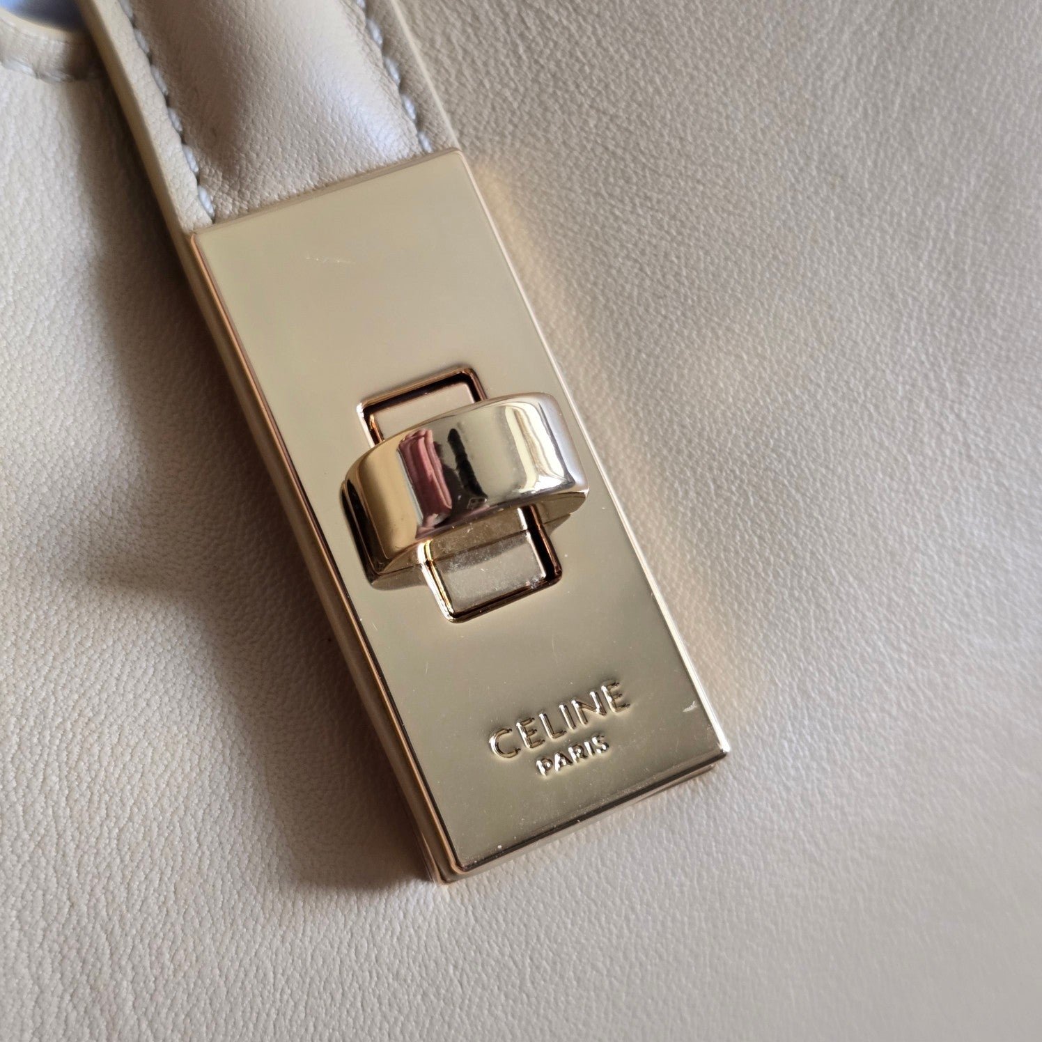 MEDIUM CAMILLE 16 SOFT BAG 36 LIGHT BEIGE IN SMOOTH CALFSKIN